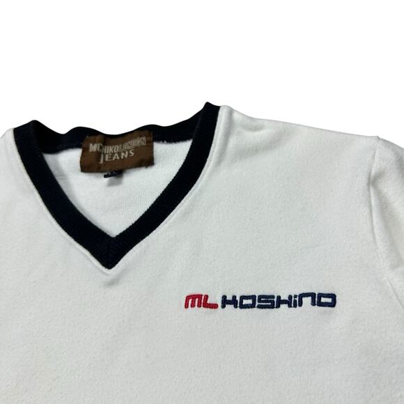 Michiko London Y2K Contrast Stripe Lightweight Sweater - Picture 3 of 5